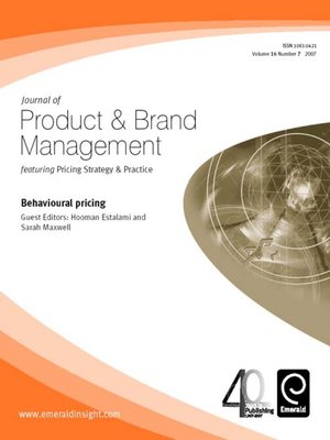 cover image of Journal of Product & Brand Management, Volume 16, Issue 7